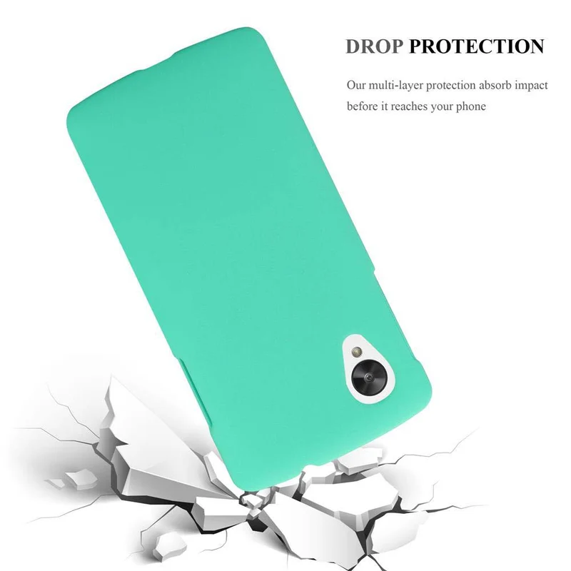 Cadorabo Hülle kompatibel mit LG Google NEXUS 5 Hard Case Schutzhülle in Frosted Optik gegen Kratzer und Stöße