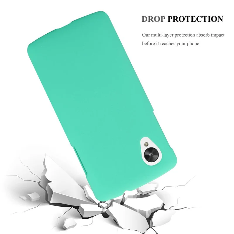 Cadorabo Hülle kompatibel mit LG Google NEXUS 5 Hard Case Schutzhülle in Frosted Optik gegen Kratzer und Stöße