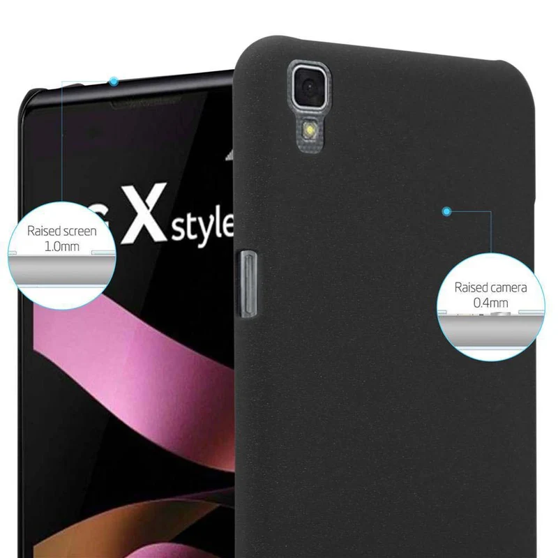 Cadorabo Hülle kompatibel mit LG X POWER Hard Case Schutzhülle in Frosted Optik gegen Kratzer und Stöße