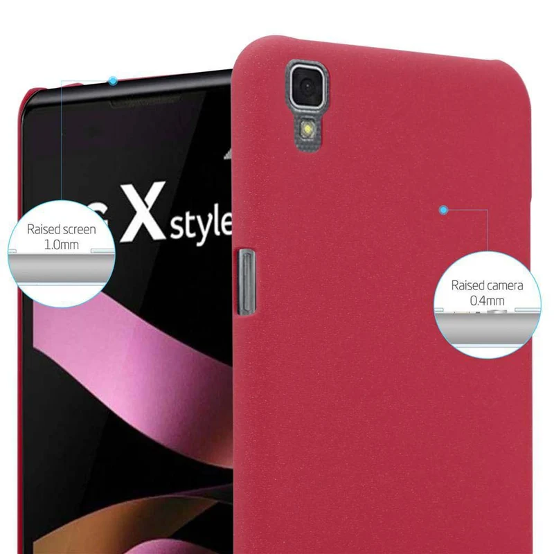 Cadorabo Hülle kompatibel mit LG X POWER Hard Case Schutzhülle in Frosted Optik gegen Kratzer und Stöße