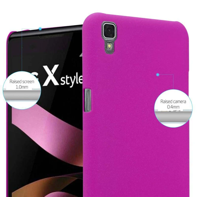 Cadorabo Hülle kompatibel mit LG X POWER Hard Case Schutzhülle in Frosted Optik gegen Kratzer und Stöße