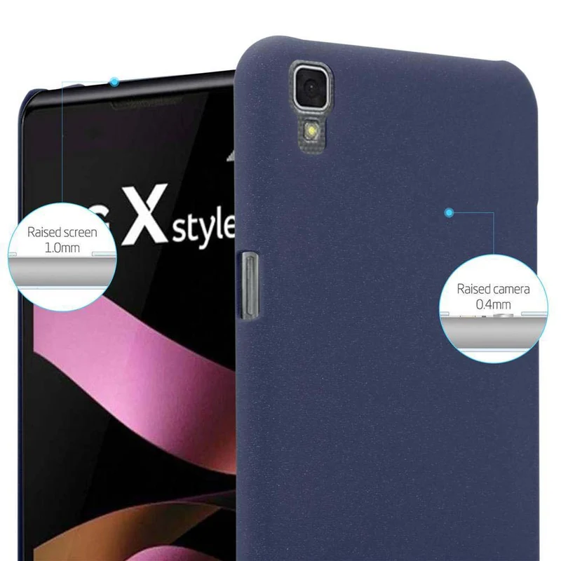 Cadorabo Hülle kompatibel mit LG X POWER Hard Case Schutzhülle in Frosted Optik gegen Kratzer und Stöße