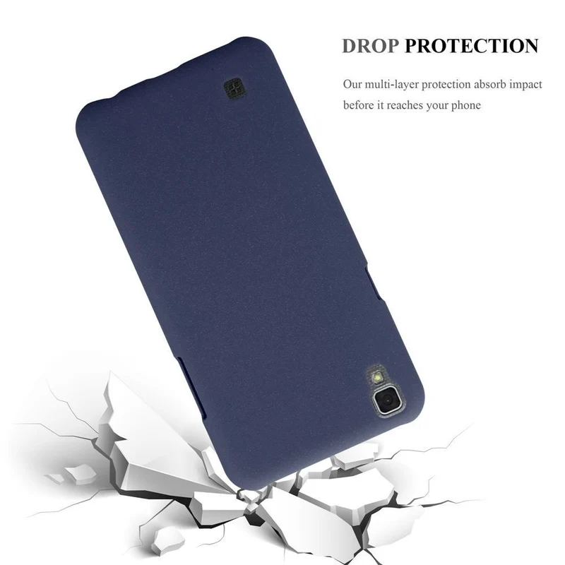 Cadorabo Hülle kompatibel mit LG X POWER Hard Case Schutzhülle in Frosted Optik gegen Kratzer und Stöße