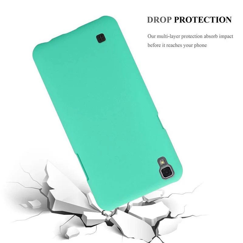 Cadorabo Hülle kompatibel mit LG X POWER Hard Case Schutzhülle in Frosted Optik gegen Kratzer und Stöße