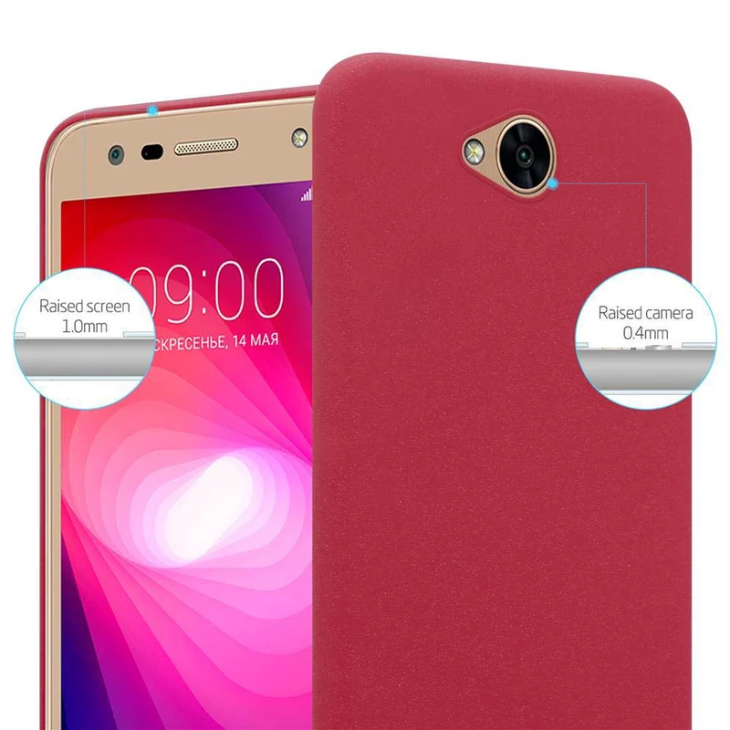 Cadorabo Hülle kompatibel mit LG X POWER 2 Hard Case Schutzhülle in Frosted Optik gegen Kratzer und Stöße