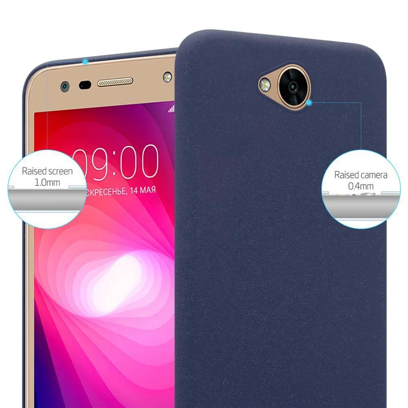 Cadorabo Hülle kompatibel mit LG X POWER 2 Hard Case Schutzhülle in Frosted Optik gegen Kratzer und Stöße