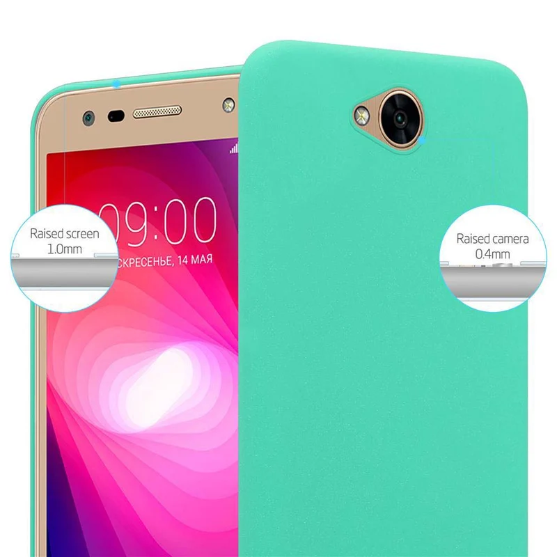 Cadorabo Hülle kompatibel mit LG X POWER 2 Hard Case Schutzhülle in Frosted Optik gegen Kratzer und Stöße