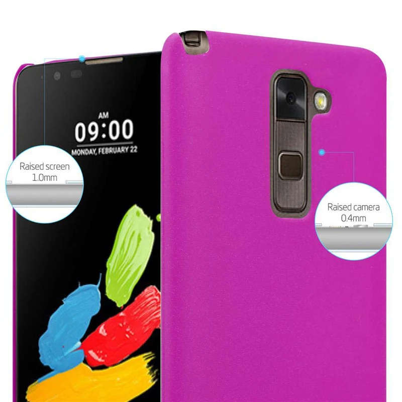 Cadorabo Hülle kompatibel mit LG STYLUS 2 Hard Case Schutzhülle in Frosted Optik gegen Kratzer und Stöße