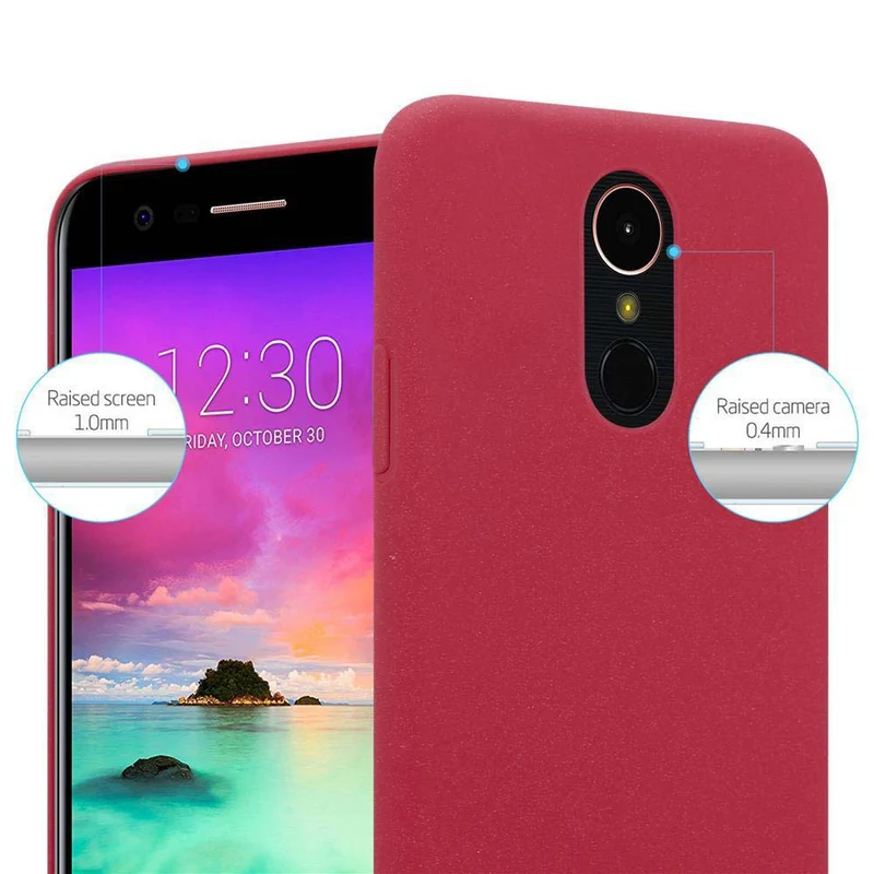 Cadorabo Hülle kompatibel mit LG K10 2017 Hard Case Schutzhülle in Frosted Optik gegen Kratzer und Stöße