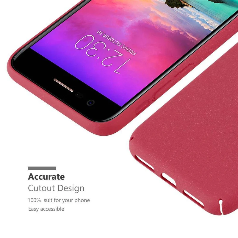Cadorabo Hülle kompatibel mit LG K10 2017 Hard Case Schutzhülle in Frosted Optik gegen Kratzer und Stöße