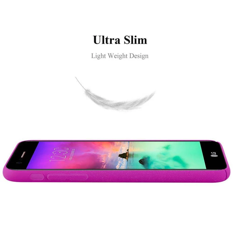 Cadorabo Hülle kompatibel mit LG K10 2017 Hard Case Schutzhülle in Frosted Optik gegen Kratzer und Stöße