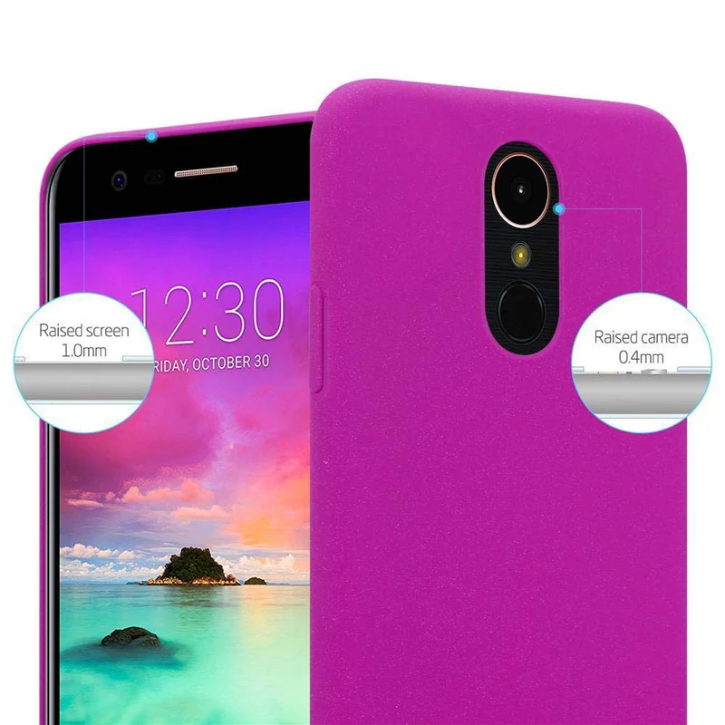 Cadorabo Hülle kompatibel mit LG K10 2017 Hard Case Schutzhülle in Frosted Optik gegen Kratzer und Stöße
