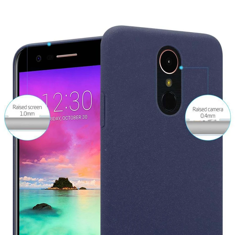 Cadorabo Hülle kompatibel mit LG K10 2017 Hard Case Schutzhülle in Frosted Optik gegen Kratzer und Stöße