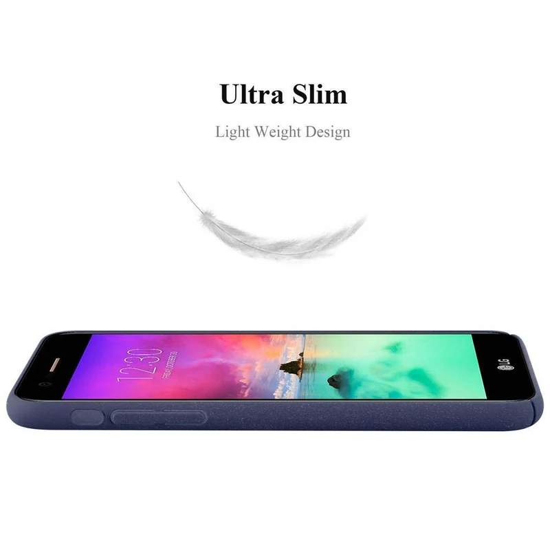 Cadorabo Hülle kompatibel mit LG K10 2017 Hard Case Schutzhülle in Frosted Optik gegen Kratzer und Stöße