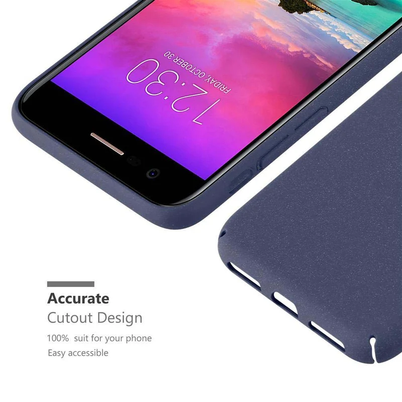 Cadorabo Hülle kompatibel mit LG K10 2017 Hard Case Schutzhülle in Frosted Optik gegen Kratzer und Stöße