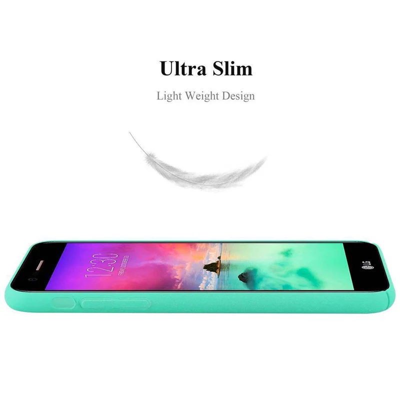 Cadorabo Hülle kompatibel mit LG K10 2017 Hard Case Schutzhülle in Frosted Optik gegen Kratzer und Stöße