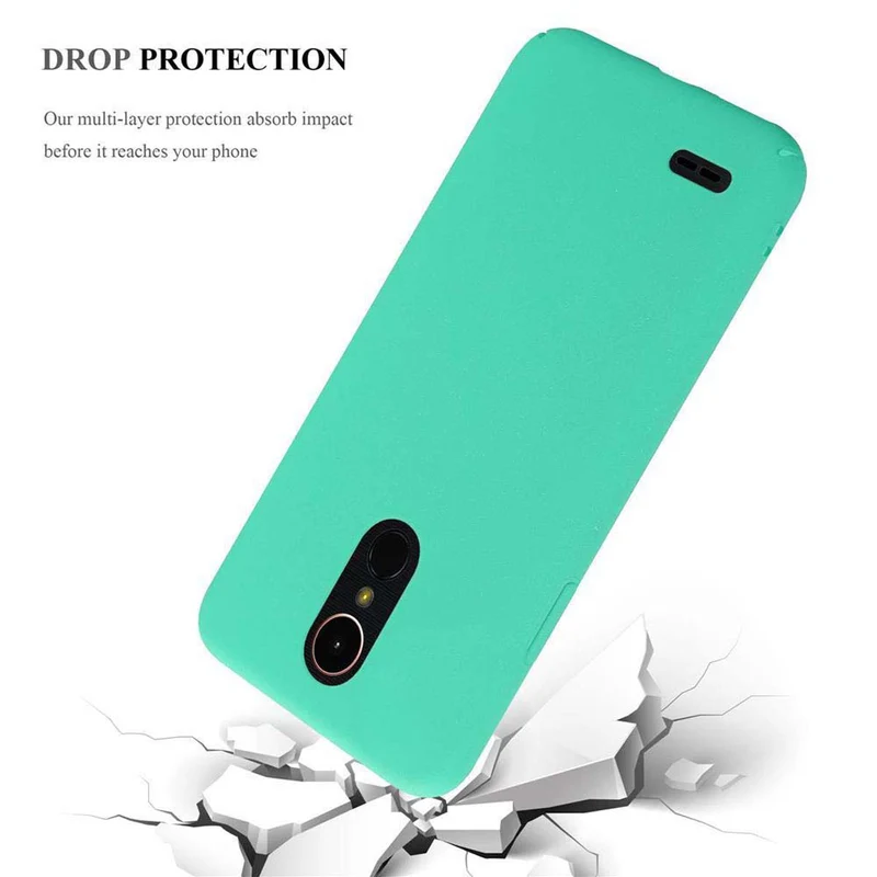 Cadorabo Hülle kompatibel mit LG K10 2017 Hard Case Schutzhülle in Frosted Optik gegen Kratzer und Stöße