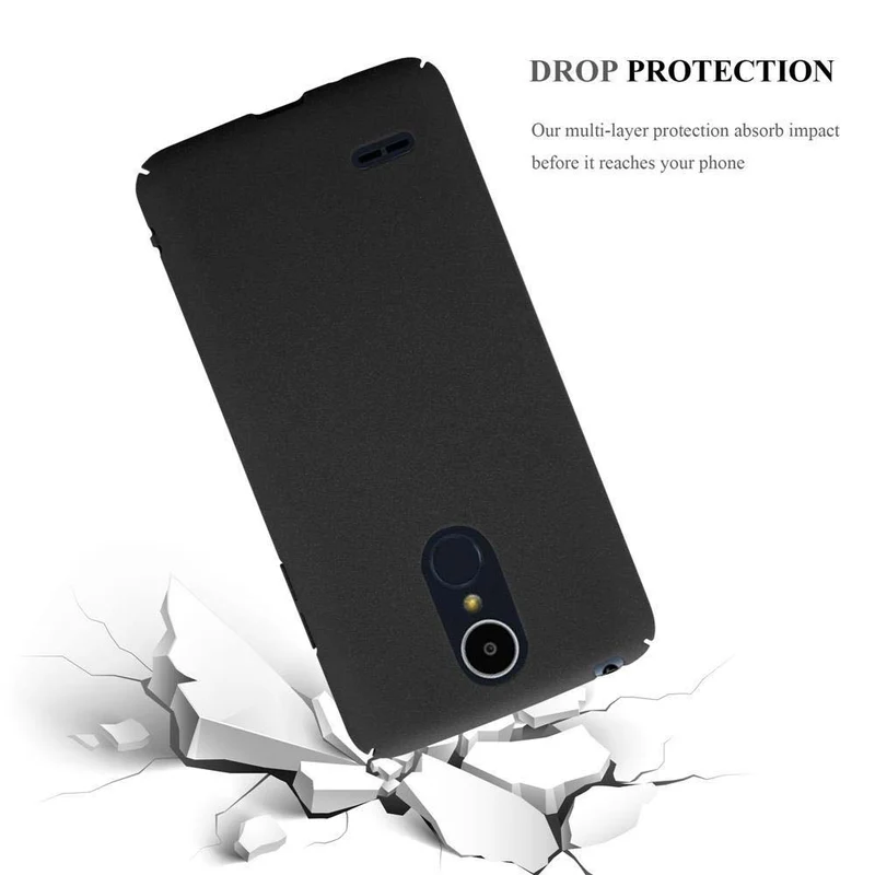 Cadorabo Hülle kompatibel mit LG K8 2017 Hard Case Schutzhülle in Frosted Optik gegen Kratzer und Stöße