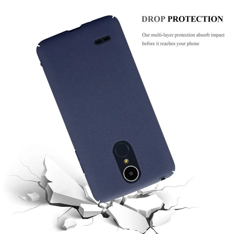 Cadorabo Hülle kompatibel mit LG K8 2017 Hard Case Schutzhülle in Frosted Optik gegen Kratzer und Stöße