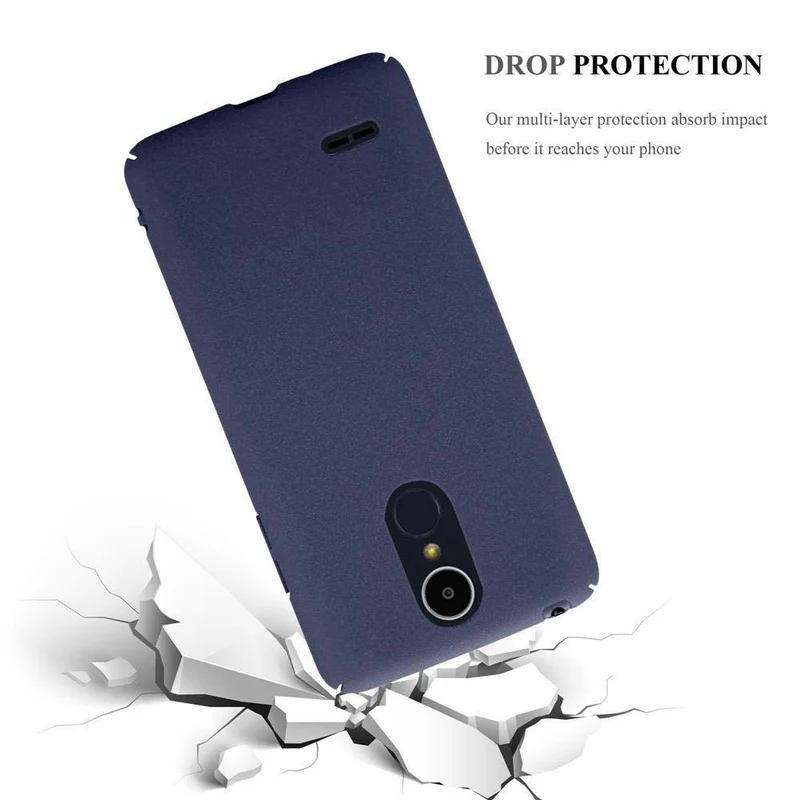 Cadorabo Hülle kompatibel mit LG K8 2017 Hard Case Schutzhülle in Frosted Optik gegen Kratzer und Stöße