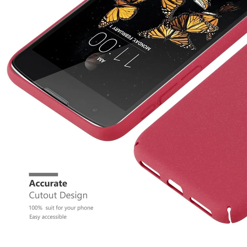 Cadorabo Hülle kompatibel mit LG K8 2016 Hard Case Schutzhülle in Frosted Optik gegen Kratzer und Stöße
