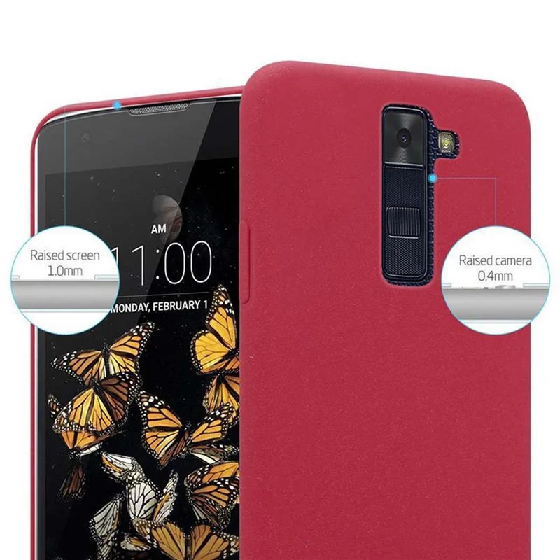 Cadorabo Hülle kompatibel mit LG K8 2016 Hard Case Schutzhülle in Frosted Optik gegen Kratzer und Stöße