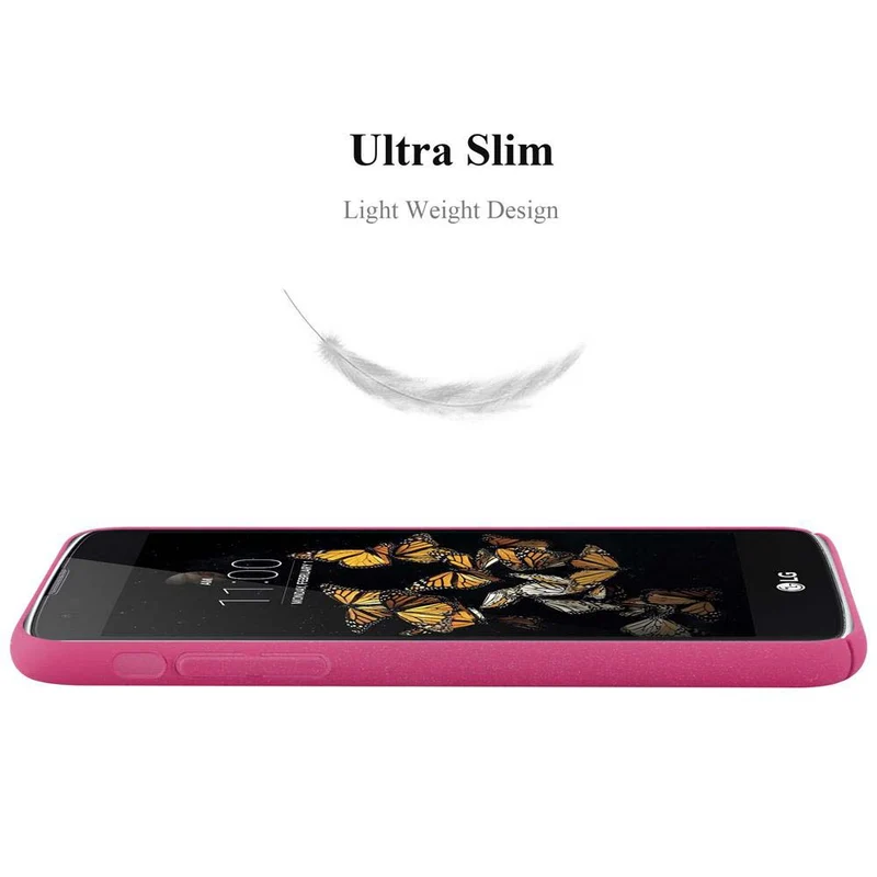 Cadorabo Hülle kompatibel mit LG K8 2016 Hard Case Schutzhülle in Frosted Optik gegen Kratzer und Stöße