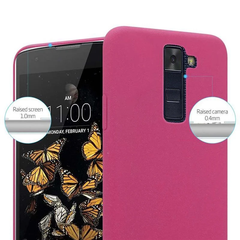 Cadorabo Hülle kompatibel mit LG K8 2016 Hard Case Schutzhülle in Frosted Optik gegen Kratzer und Stöße