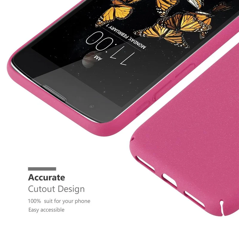 Cadorabo Hülle kompatibel mit LG K8 2016 Hard Case Schutzhülle in Frosted Optik gegen Kratzer und Stöße