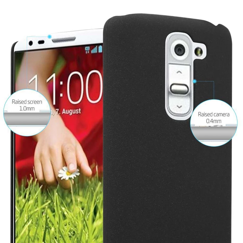 Cadorabo Hülle kompatibel mit LG G2 MINI Hard Case Schutzhülle in Frosted Optik gegen Kratzer und Stöße