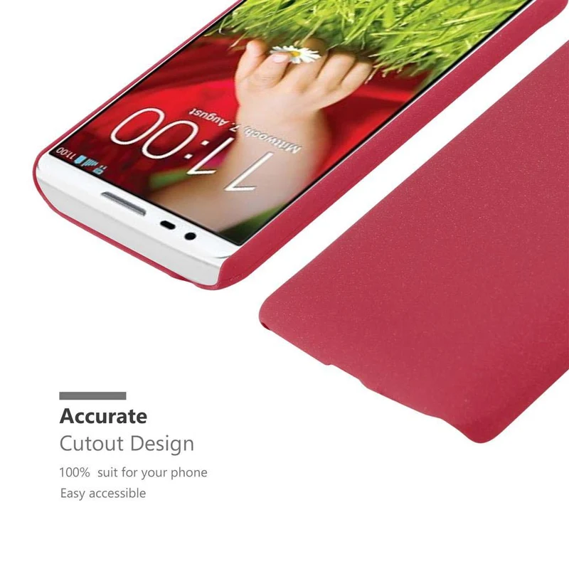 Cadorabo Hülle kompatibel mit LG G2 MINI Hard Case Schutzhülle in Frosted Optik gegen Kratzer und Stöße