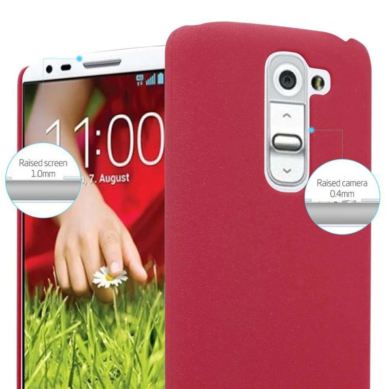 Cadorabo Hülle kompatibel mit LG G2 MINI Hard Case Schutzhülle in Frosted Optik gegen Kratzer und Stöße