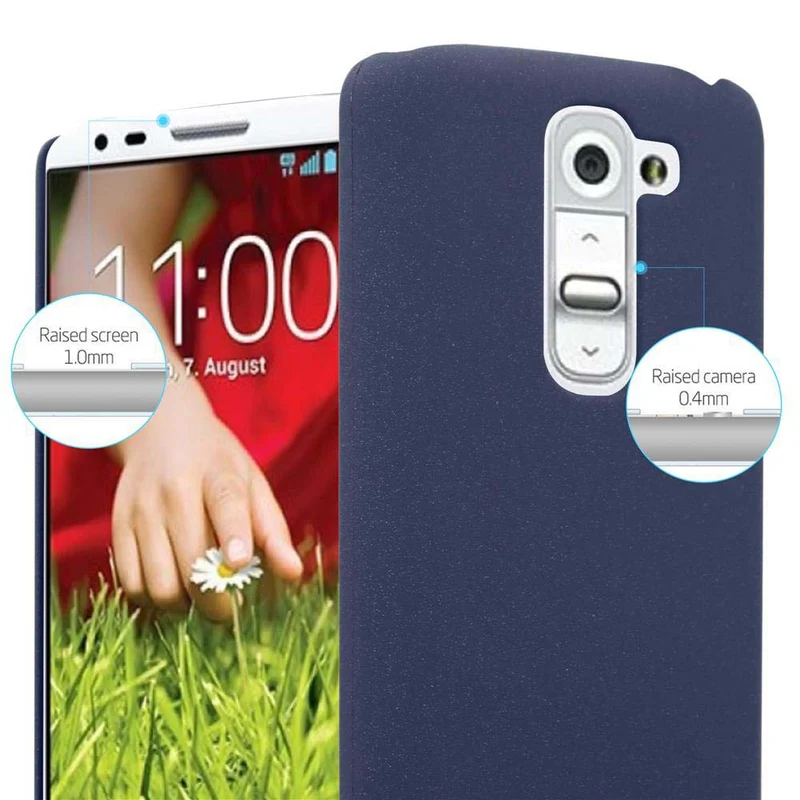 Cadorabo Hülle kompatibel mit LG G2 MINI Hard Case Schutzhülle in Frosted Optik gegen Kratzer und Stöße