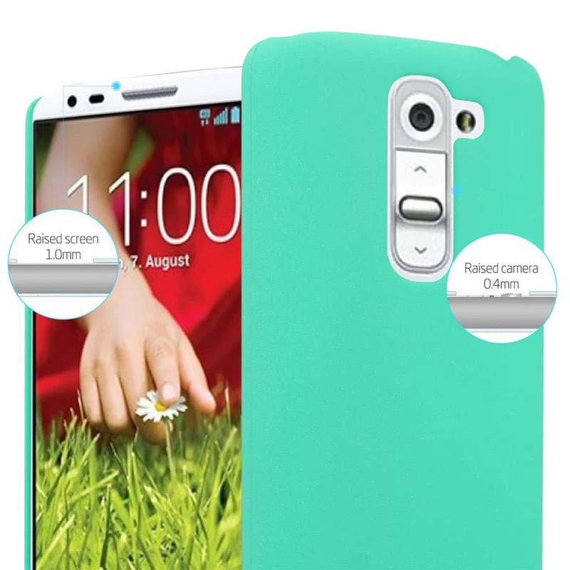 Cadorabo Hülle kompatibel mit LG G2 MINI Hard Case Schutzhülle in Frosted Optik gegen Kratzer und Stöße