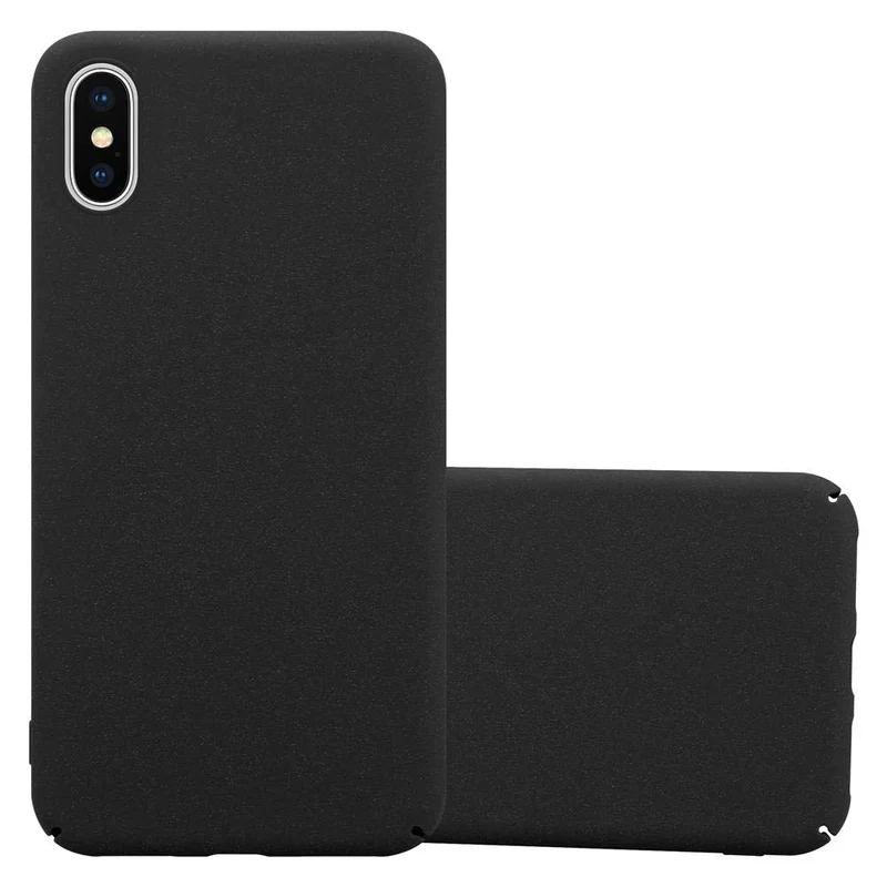 Cadorabo Hülle kompatibel mit Apple iPhone X / XS Hard Case Schutzhülle in Frosted Optik gegen Kratzer und Stöße