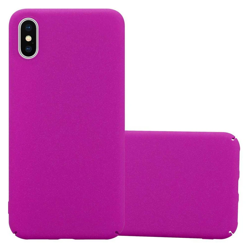 Cadorabo Hülle kompatibel mit Apple iPhone X / XS Hard Case Schutzhülle in Frosted Optik gegen Kratzer und Stöße