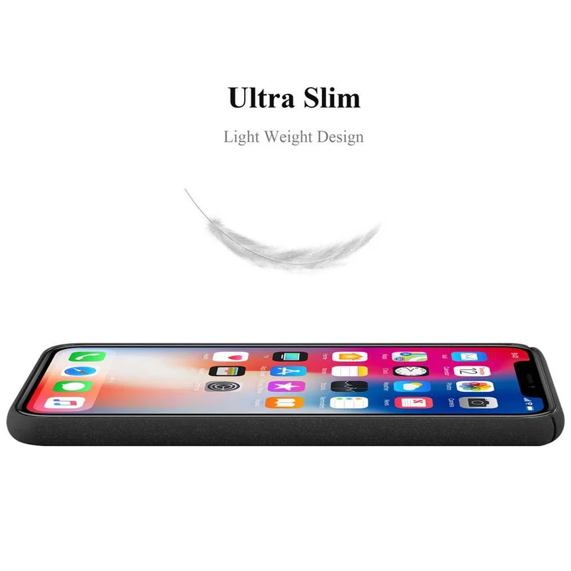 Cadorabo Hülle kompatibel mit Apple iPhone X / XS Hard Case Schutzhülle in Frosted Optik gegen Kratzer und Stöße