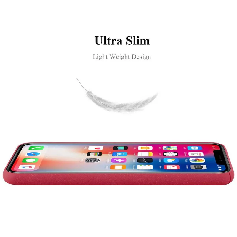 Cadorabo Hülle kompatibel mit Apple iPhone X / XS Hard Case Schutzhülle in Frosted Optik gegen Kratzer und Stöße