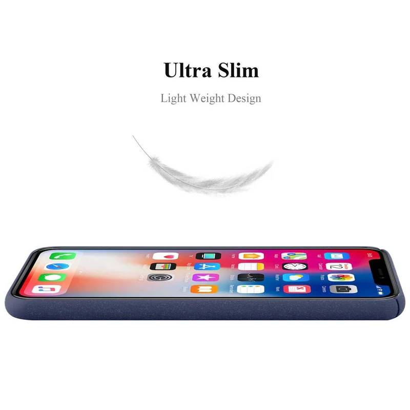 Cadorabo Hülle kompatibel mit Apple iPhone X / XS Hard Case Schutzhülle in Frosted Optik gegen Kratzer und Stöße