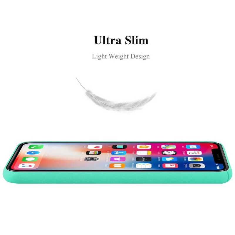 Cadorabo Hülle kompatibel mit Apple iPhone X / XS Hard Case Schutzhülle in Frosted Optik gegen Kratzer und Stöße