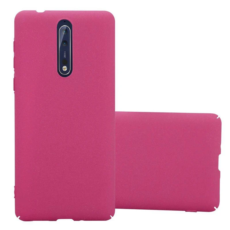 Cadorabo Hülle kompatibel mit Nokia 8 2017 Hard Case Schutzhülle in Frosted Optik gegen Kratzer und Stöße