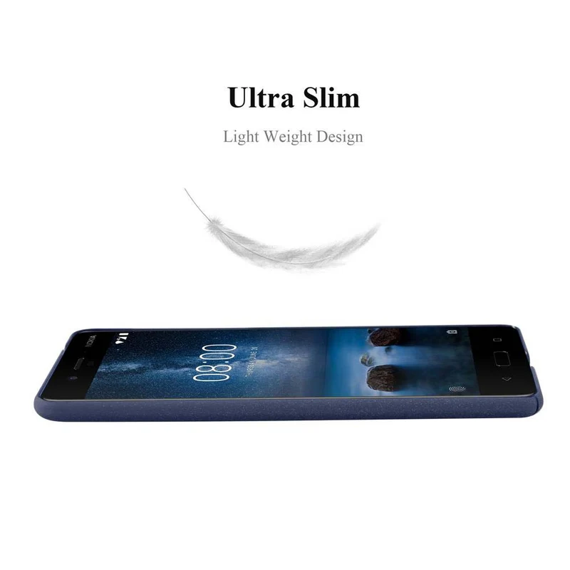 Cadorabo Hülle kompatibel mit Nokia 8 2017 Hard Case Schutzhülle in Frosted Optik gegen Kratzer und Stöße