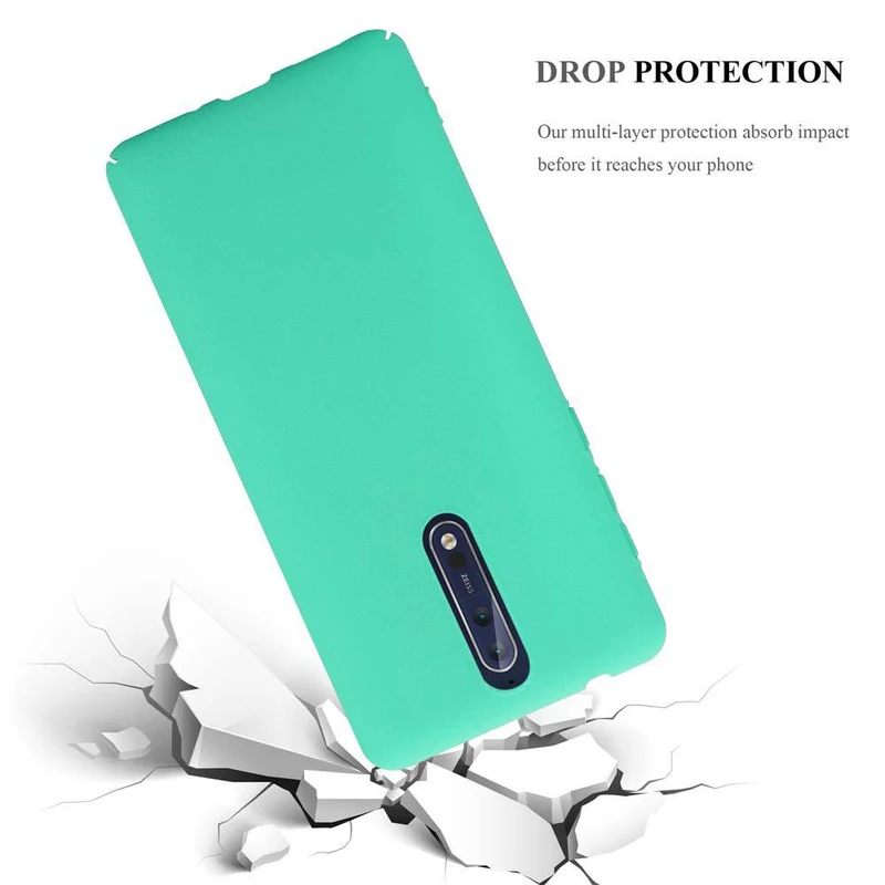 Cadorabo Hülle kompatibel mit Nokia 8 2017 Hard Case Schutzhülle in Frosted Optik gegen Kratzer und Stöße