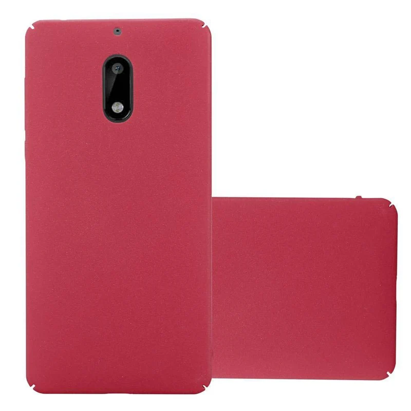 Cadorabo Hülle kompatibel mit Nokia 6 2017 Hard Case Schutzhülle in Frosted Optik gegen Kratzer und Stöße