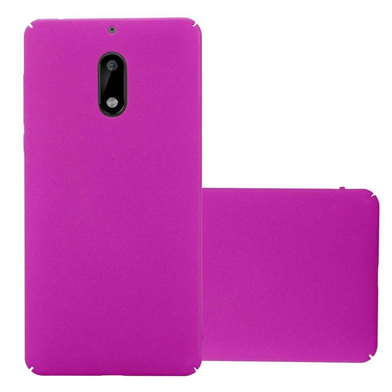 Cadorabo Hülle kompatibel mit Nokia 6 2017 Hard Case Schutzhülle in Frosted Optik gegen Kratzer und Stöße