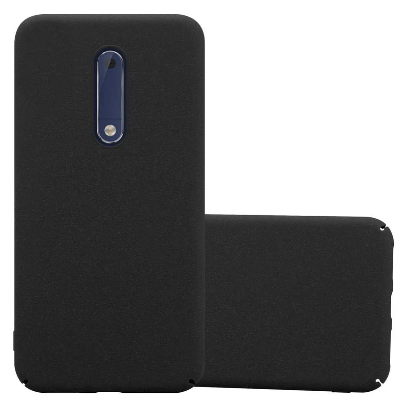 Cadorabo Hülle kompatibel mit Nokia 5 2017 Hard Case Schutzhülle in Frosted Optik gegen Kratzer und Stöße