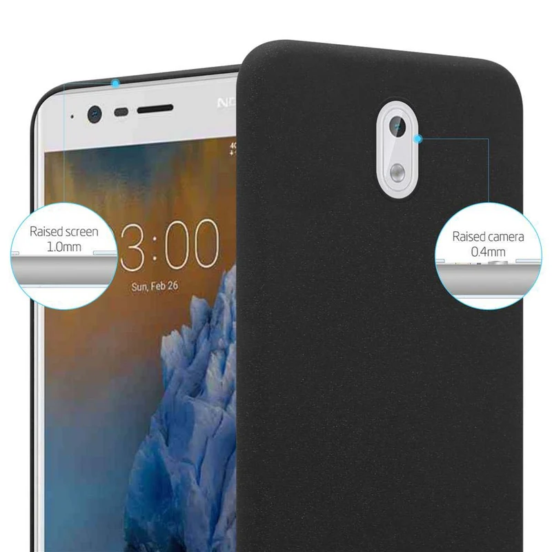 Cadorabo Hülle kompatibel mit Nokia 3 2017 Hard Case Schutzhülle in Frosted Optik gegen Kratzer und Stöße