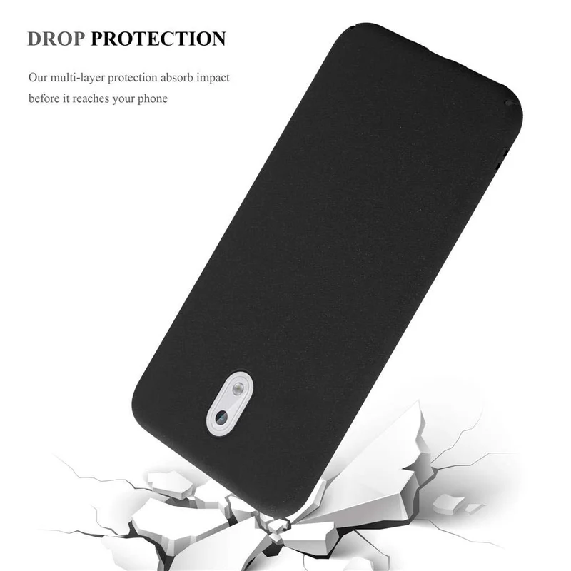 Cadorabo Hülle kompatibel mit Nokia 3 2017 Hard Case Schutzhülle in Frosted Optik gegen Kratzer und Stöße