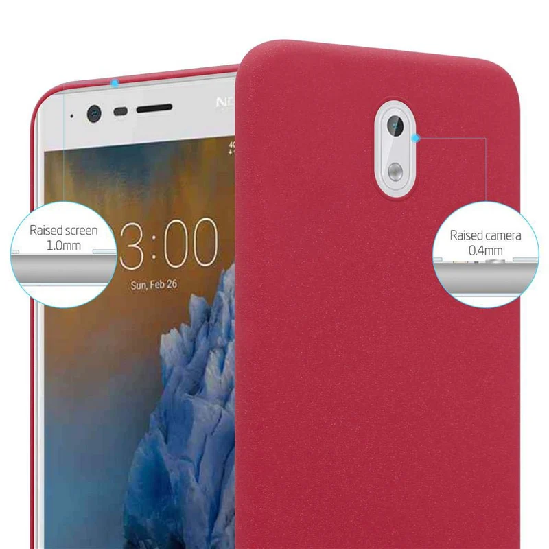 Cadorabo Hülle kompatibel mit Nokia 3 2017 Hard Case Schutzhülle in Frosted Optik gegen Kratzer und Stöße
