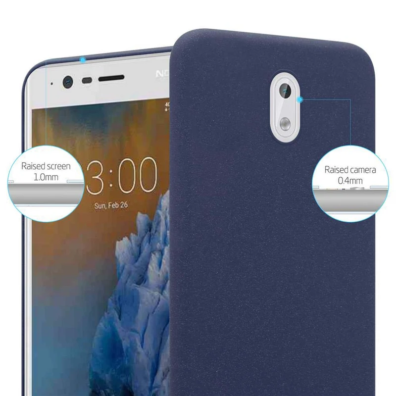 Cadorabo Hülle kompatibel mit Nokia 3 2017 Hard Case Schutzhülle in Frosted Optik gegen Kratzer und Stöße